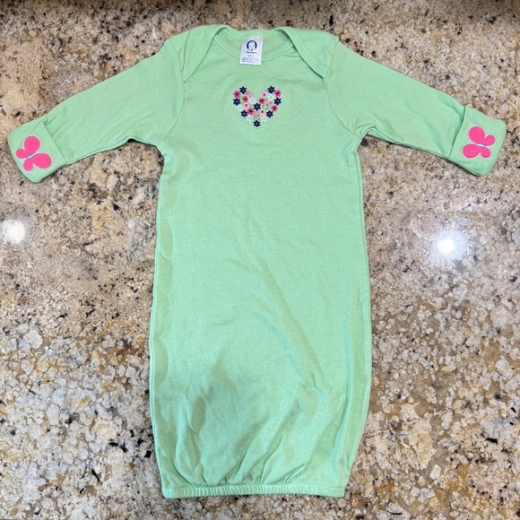 Gerber Baby Lime Green Sleep Gown - Picture 3 of 4